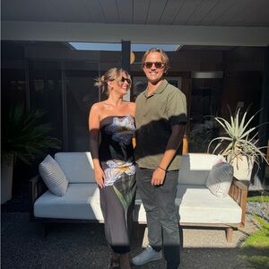 Miss Rosier Irene Sequin Embroidered Midi Dress